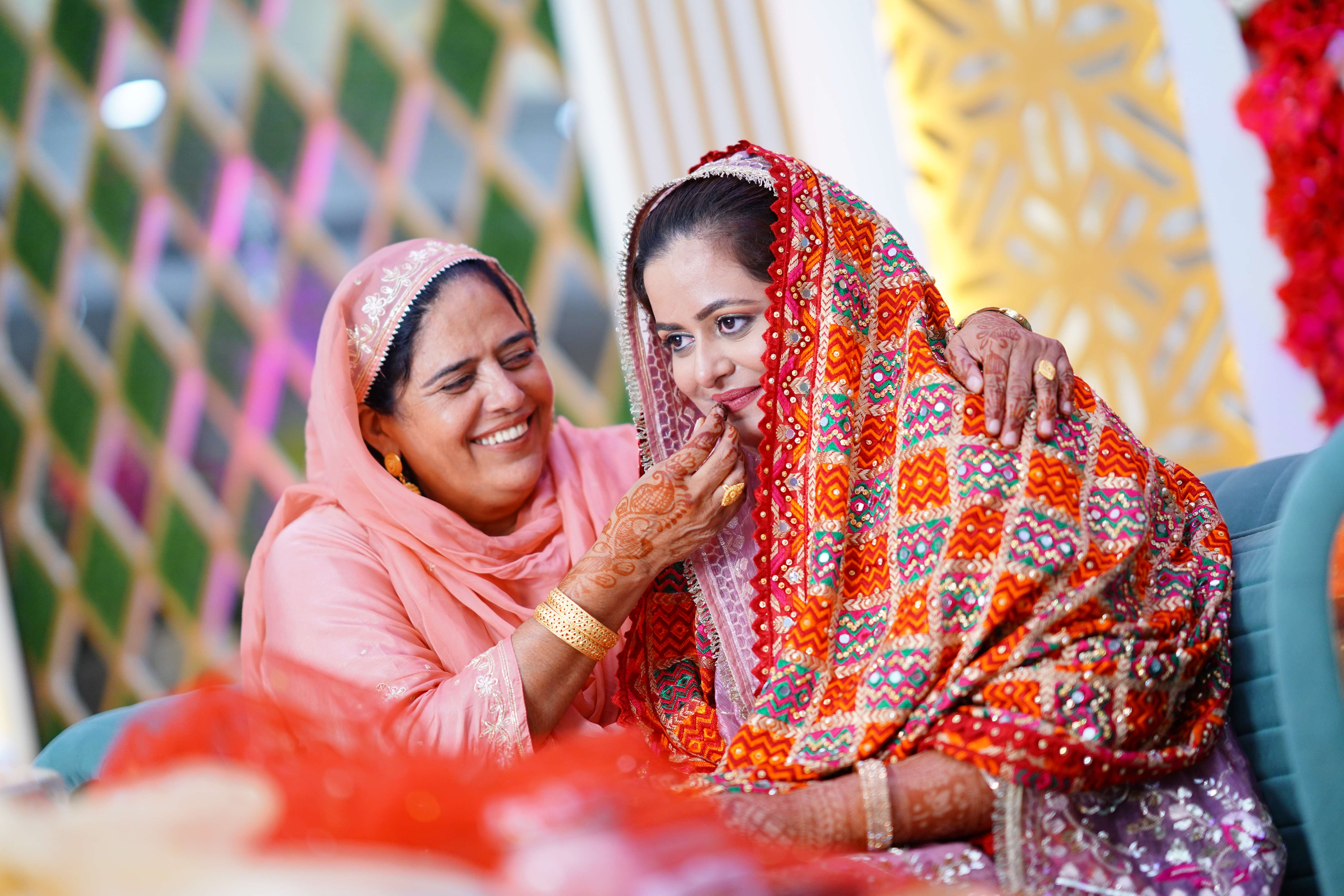Candid Bride & Mother Moment