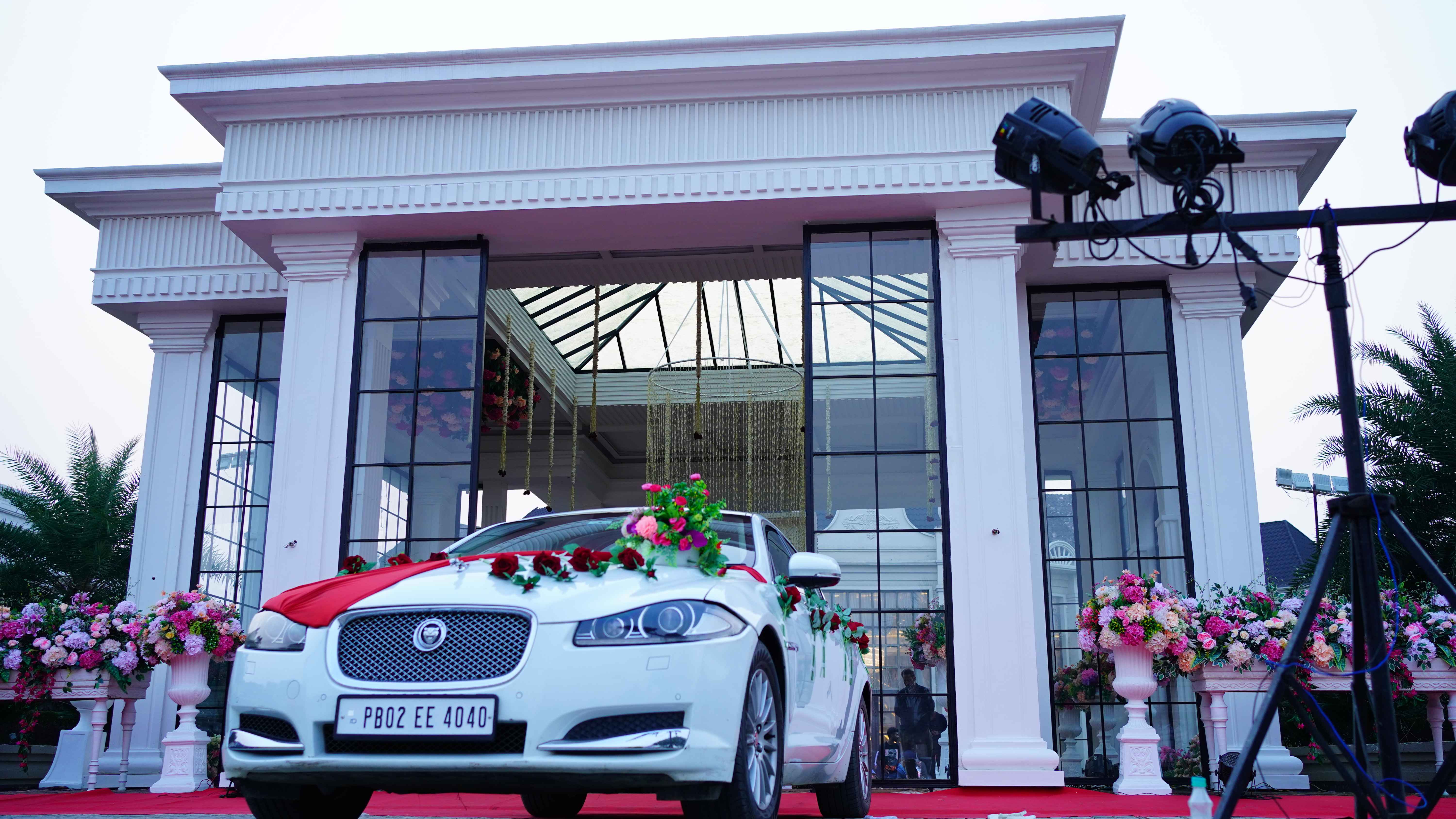 Decorated Wedding Car